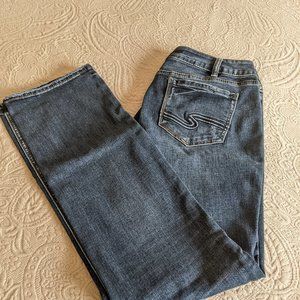 Silver Suki Slim Boot Jeans Size 32W 33L